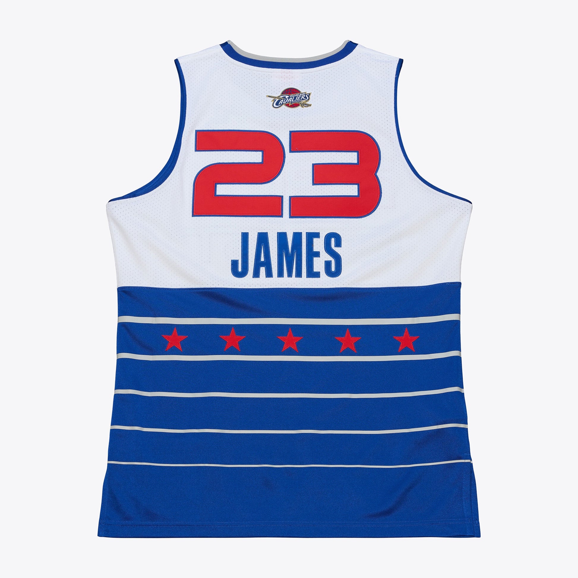 Men's 2006 NBA All-Star Game LeBron James Mitchell & Ness White/Blue Authentic Jersey