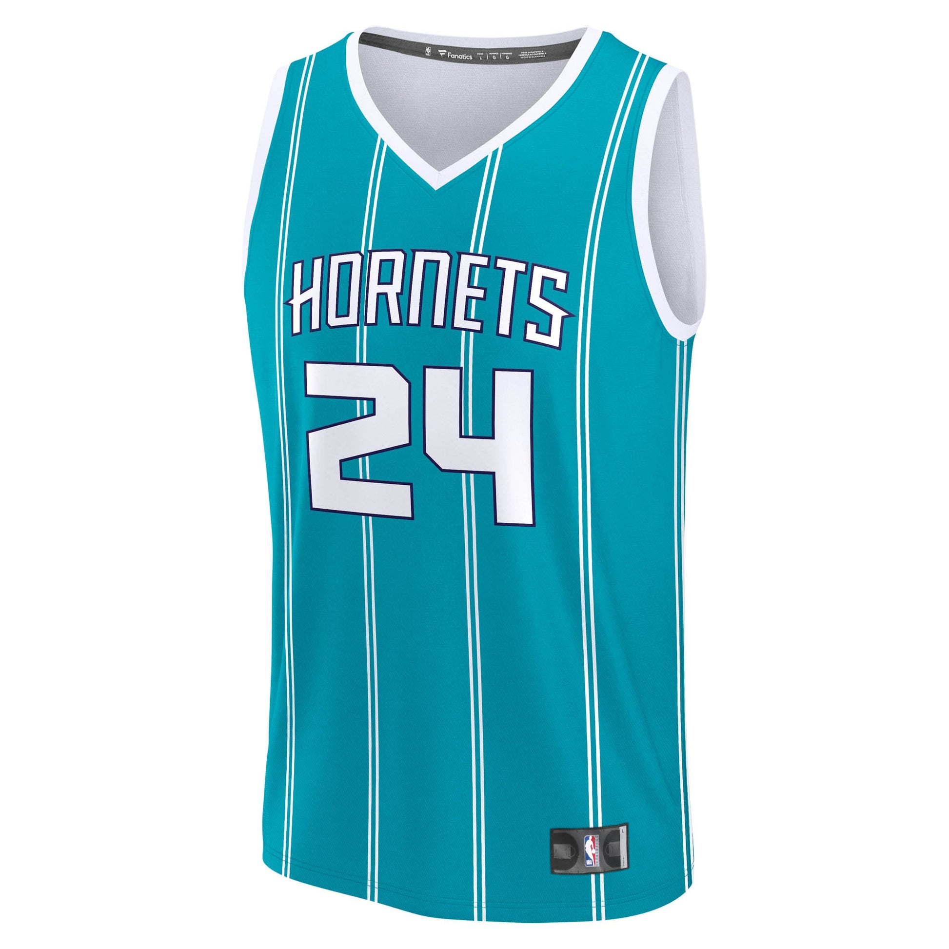 Men's Charlotte Hornets Brandon Miller Fanatics Teal Fast Break Replica Jersey - Icon Edition