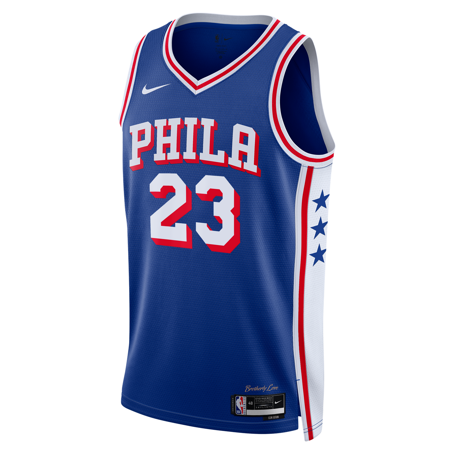 Youth Philadelphia 76ers LeBron James Nike Royal Swingman Jersey - Icon Edition