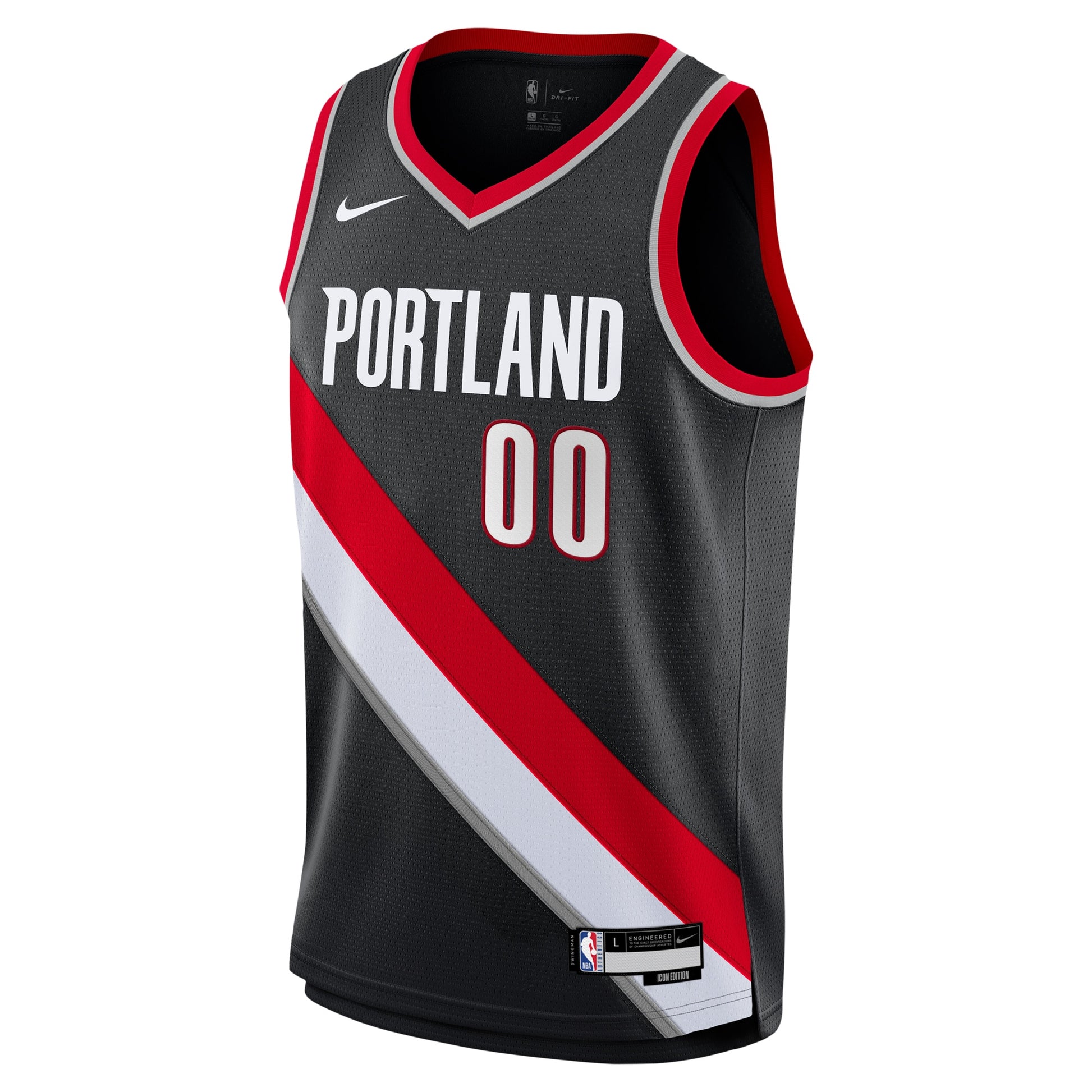 Youth Portland Trail Blazers Scoot Henderson Nike Black Swingman Jersey - Icon Edition