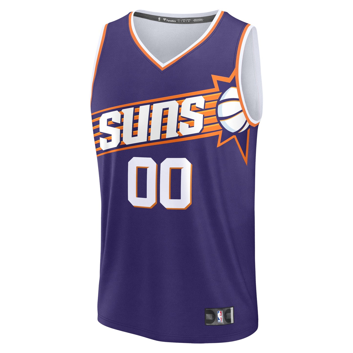 Youth Phoenix Suns Fanatics Purple Fast Break Custom Replica Jersey - Icon Edition