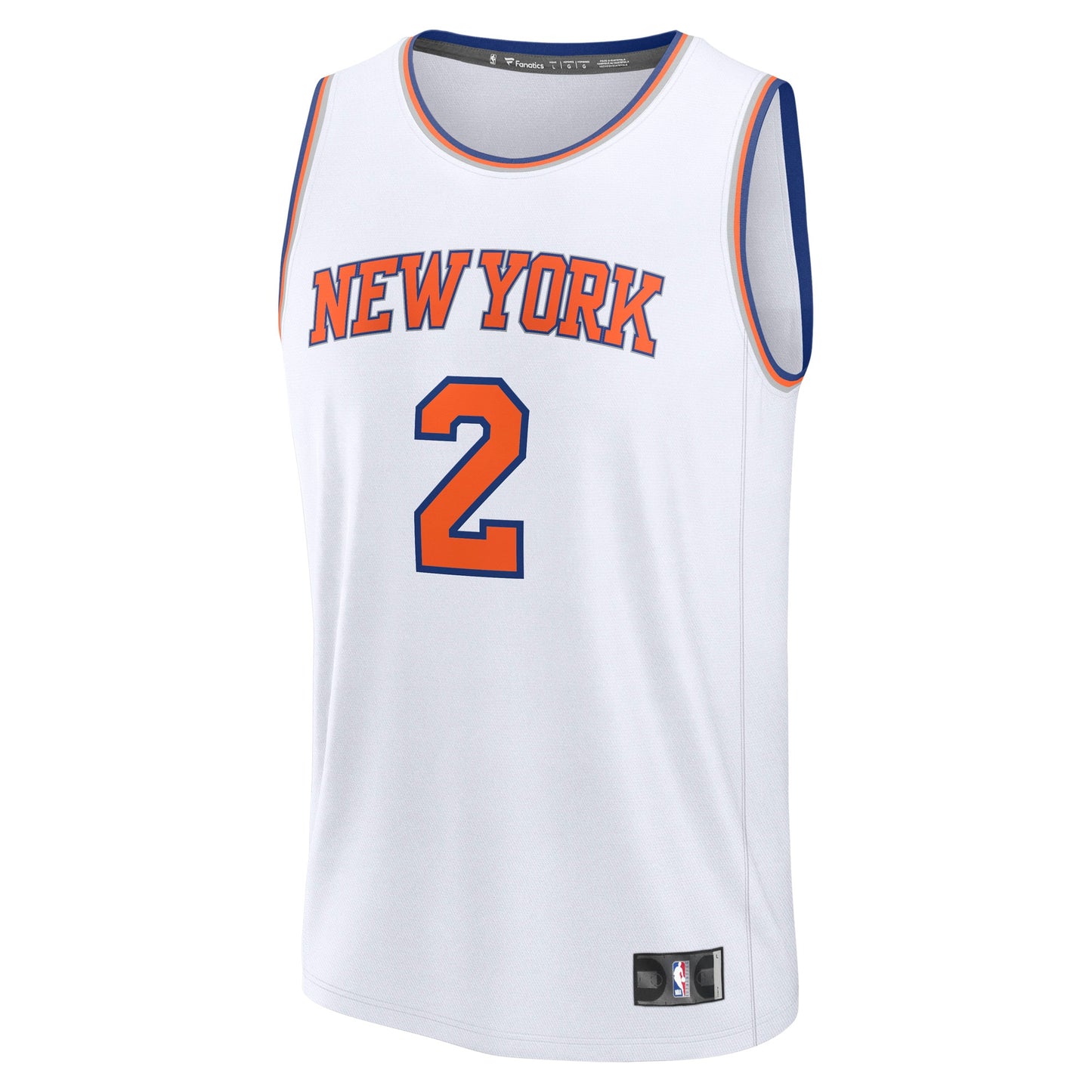 Men's New York Knicks Miles McBride Fanatics White Fast Break Replica Player Jersey - Association Edition