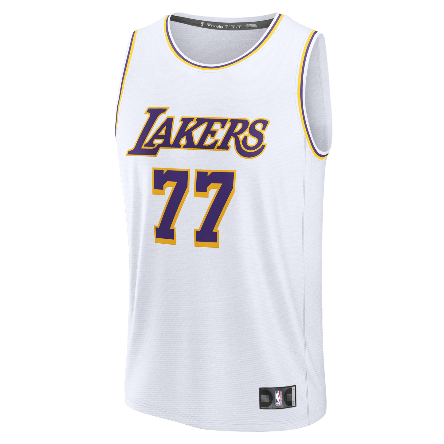 Youth Los Angeles Lakers Luka Dončić Fanatics White Fast Break Replica Jersey - Association Edition