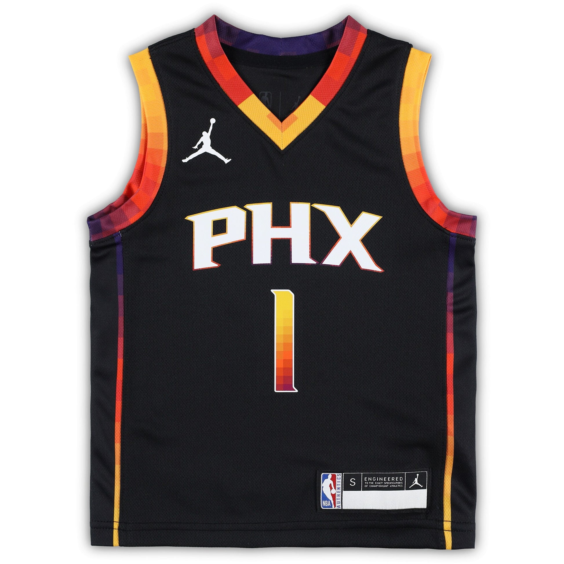 Preschool Phoenix Suns Devin Booker Jordan Brand Black 2022/23 Swingman Jersey - Statement Edition