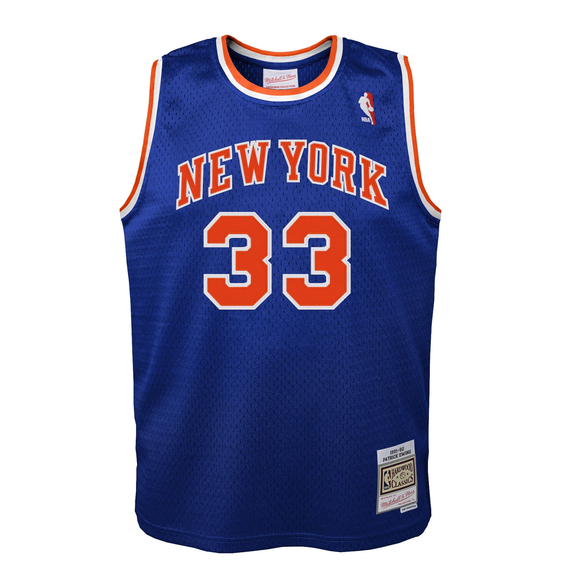 Toddler New York Knicks Patrick Ewing Blue 1991/92 Swingman Jersey
