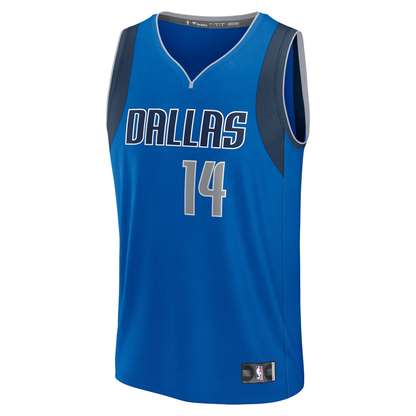 Men's Dallas Mavericks Morez Johnson Jr. Fanatics Blue 2026 NBA Draft First Round Pick Fast Break Jersey - Icon Edition