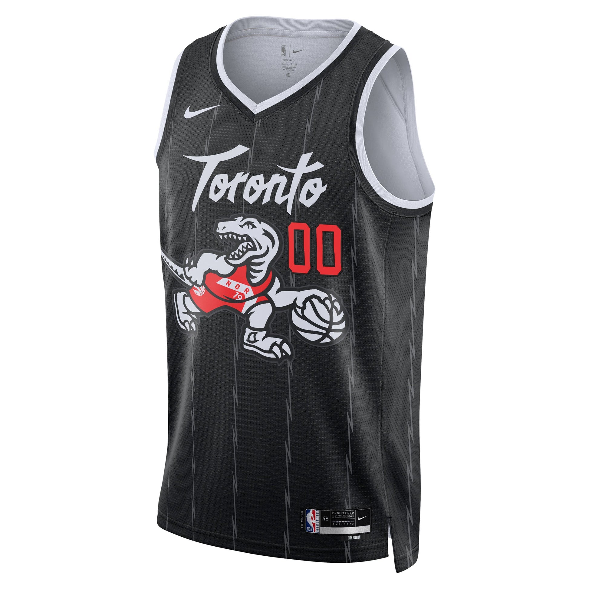 Unisex Toronto Raptors Nike Black 2025/26 City Edition Swingman Custom Jersey