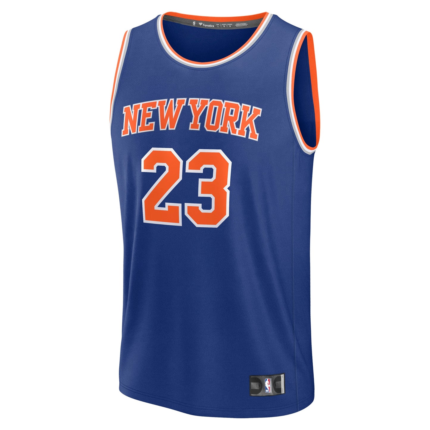 Men's New York Knicks Mitchell Robinson Fanatics Blue Fast Break Replica Player Jersey - Icon Edition