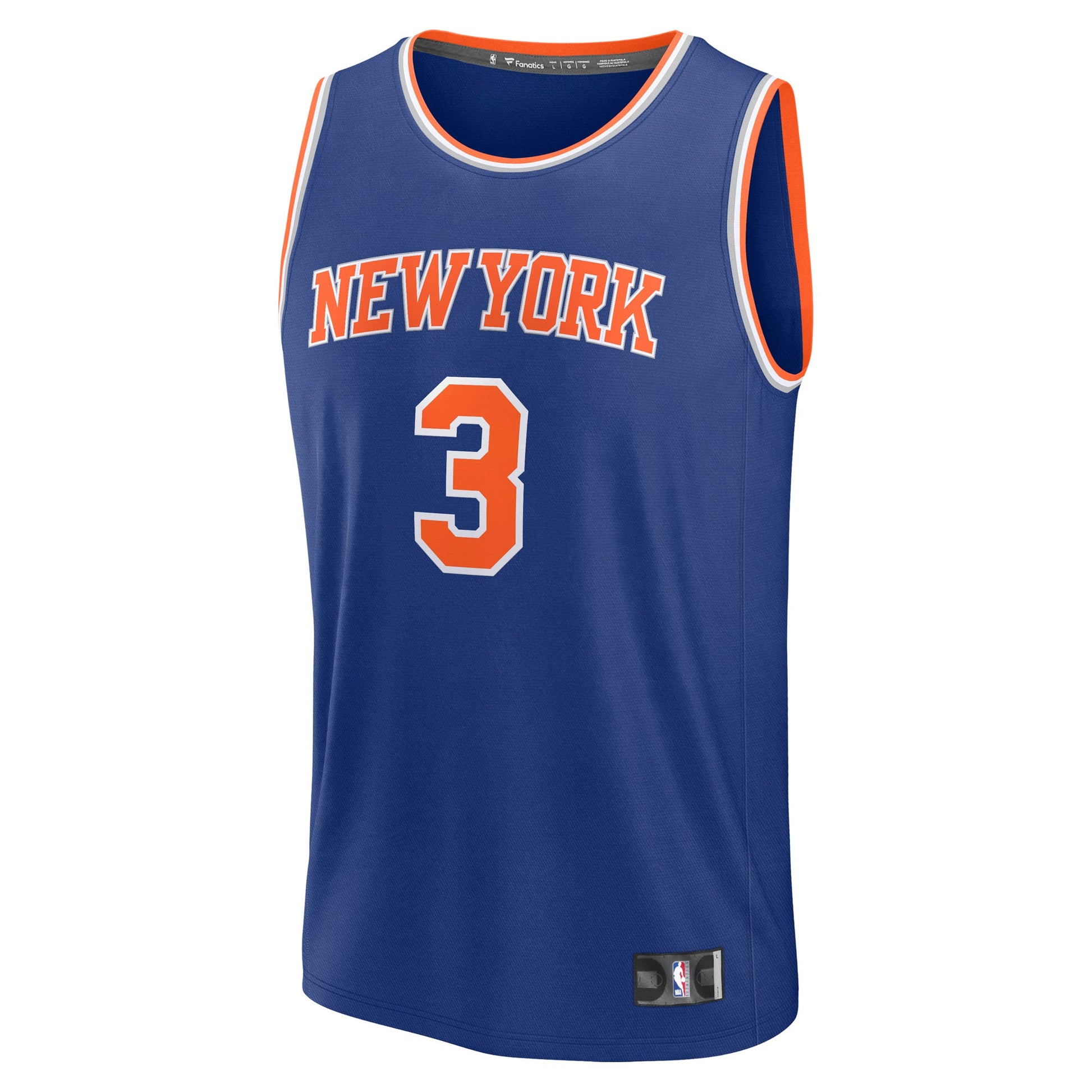 Men's New York Knicks Josh Hart Fanatics Blue Fast Break Replica Player Jersey - Icon Edition