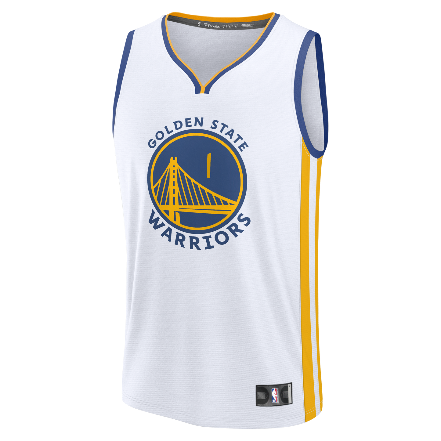 Youth Golden State Warriors Yaxel Lendeborg Fanatics White Fast Break Replica Jersey - Association Edition