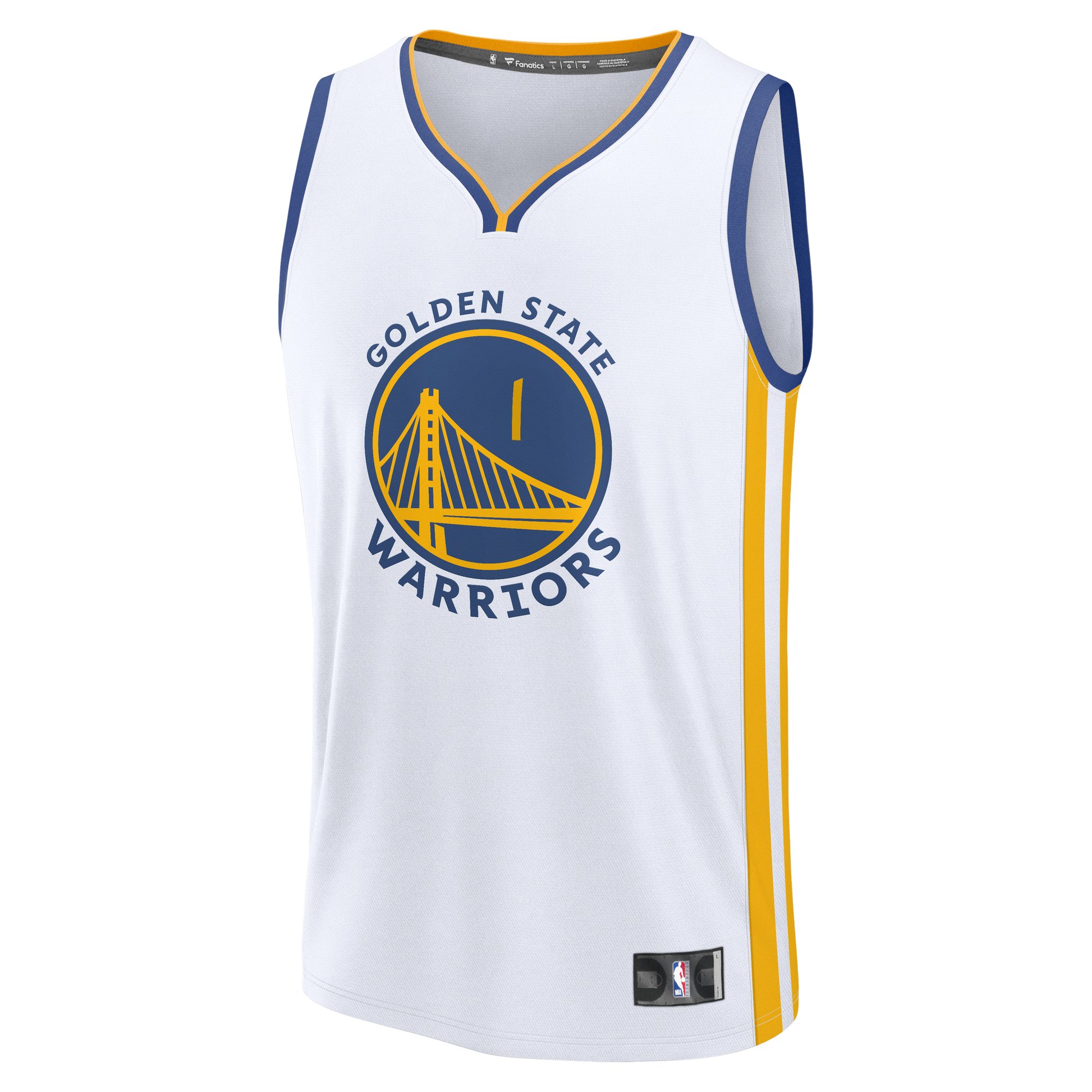 Youth Golden State Warriors Yaxel Lendeborg Fanatics White Fast Break Replica Jersey - Association Edition