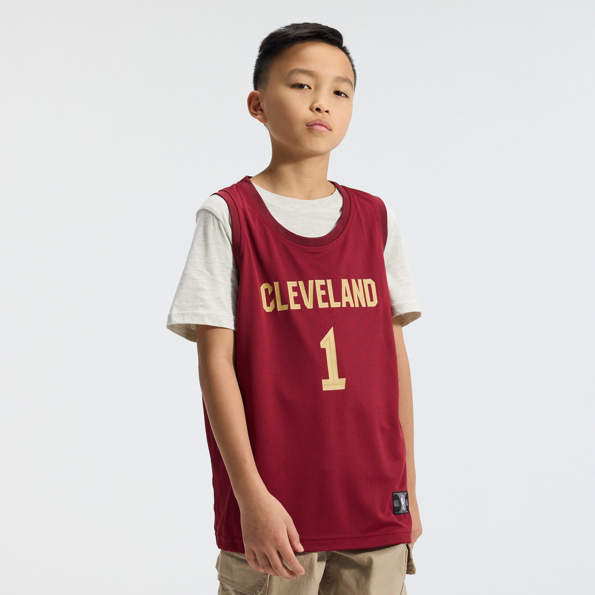 Youth Cleveland Cavaliers James Harden Fanatics Wine Fast Break Replica Jersey - Icon Edition