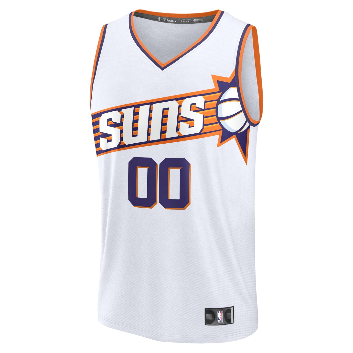 Youth Phoenix Suns Fanatics White Fast Break Custom Replica Jersey - Association Edition
