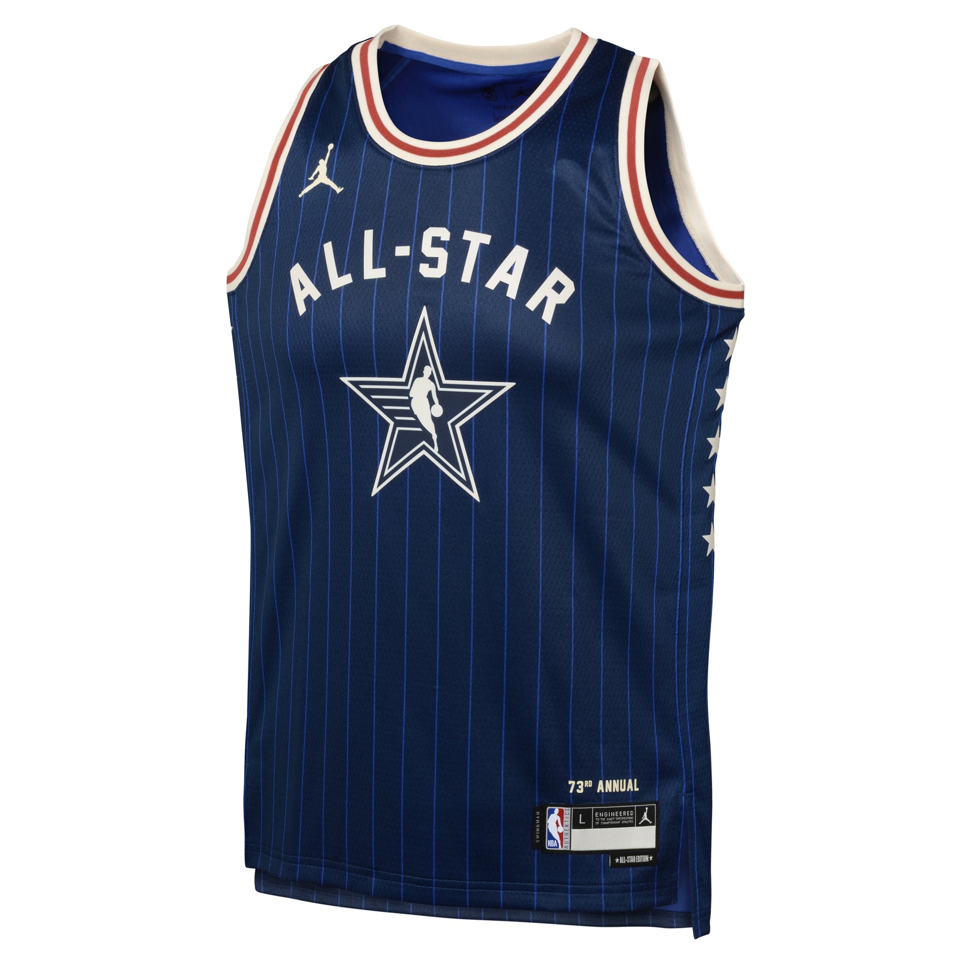 Youth Stephen Curry Jordan Brand Navy 2024 NBA All-Star Game Swingman Jersey