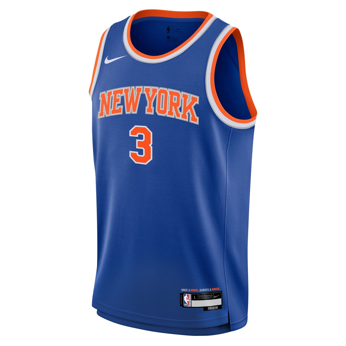 Youth New York Knicks Josh Hart Nike Blue Swingman Jersey - Icon Edition