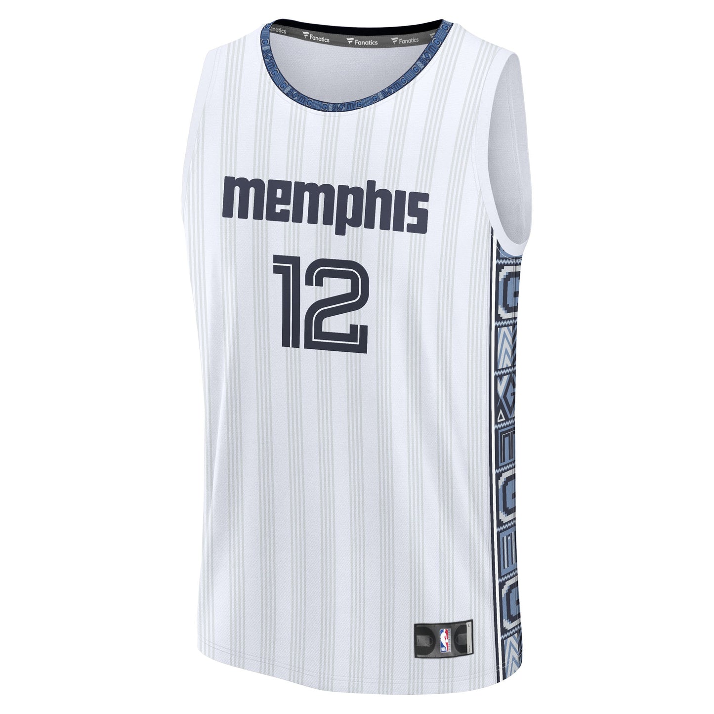 Men's Memphis Grizzlies Ja Morant Fanatics White 2025/26 City Edition Fast Break Jersey