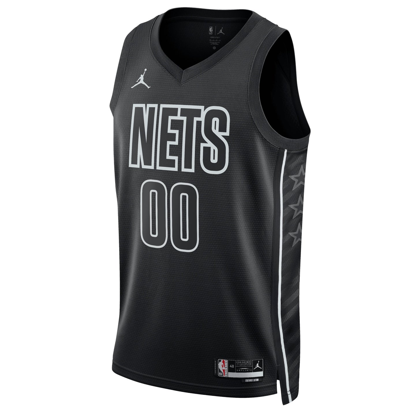 Unisex Brooklyn Nets Jordan Brand Black 2022/23 Swingman Custom Jersey - Statement Edition
