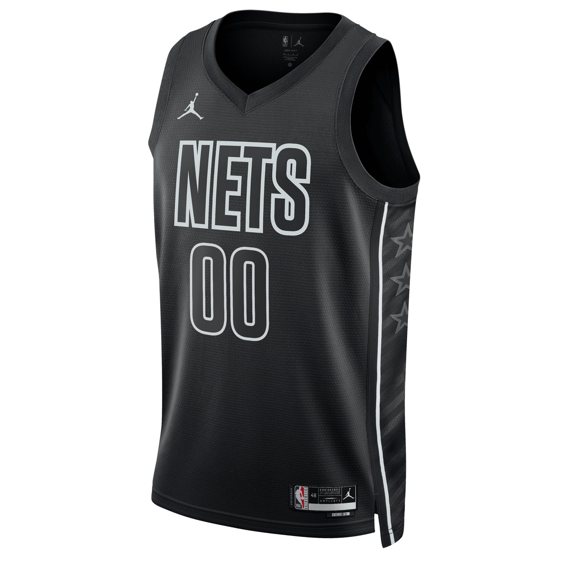 Unisex Brooklyn Nets Jordan Brand Black 2022/23 Swingman Custom Jersey - Statement Edition