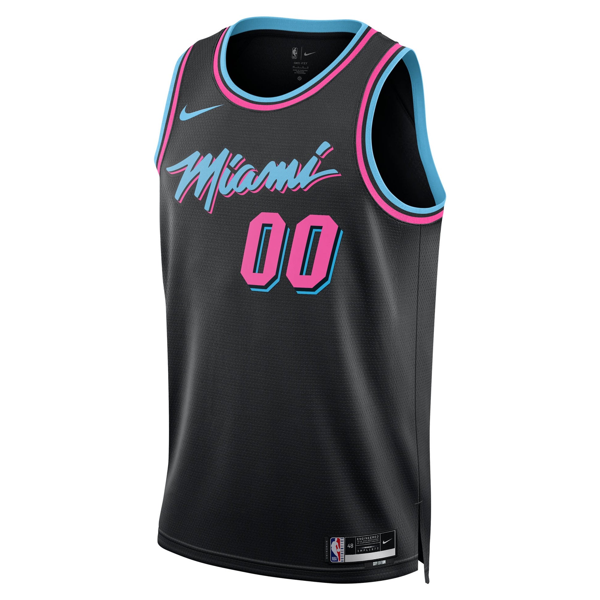 Unisex Miami Heat Nike Black 2025/26 City Edition Swingman Custom Jersey