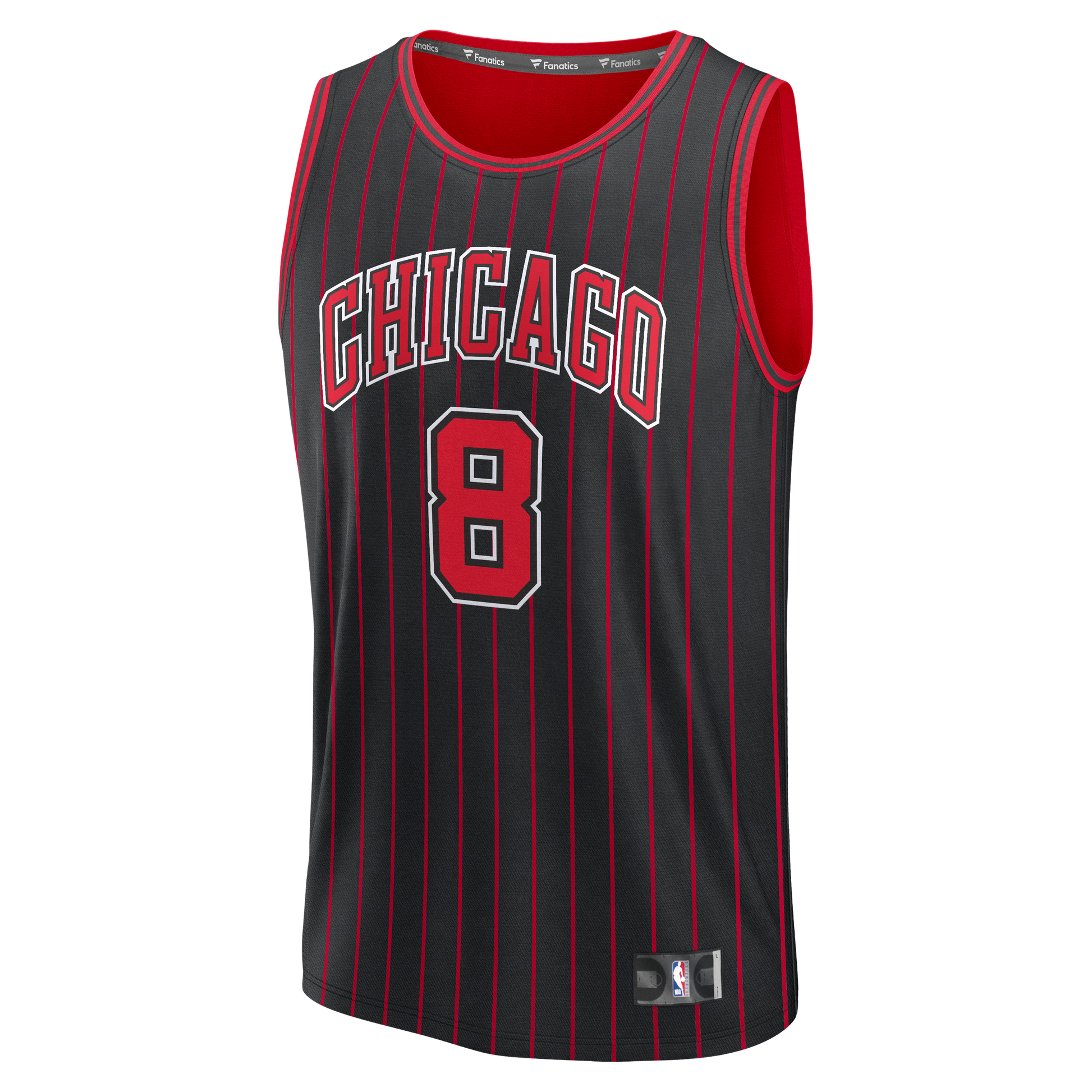 Youth Chicago Bulls Caleb Wilson Fanatics Black Fast Break Replica Jersey - Statement Edition