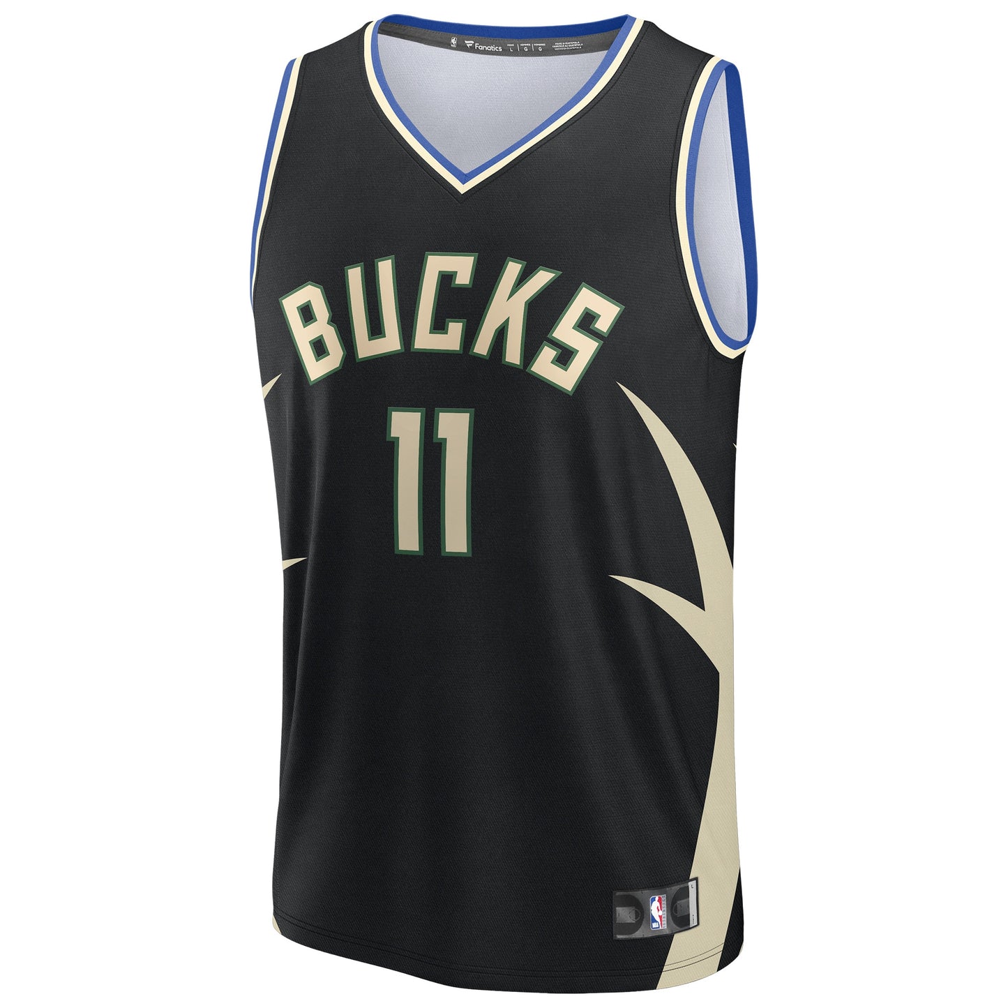 Youth Milwaukee Bucks Tyler Herro Fanatics Black Fast Break Replica Jersey - Statement Edition