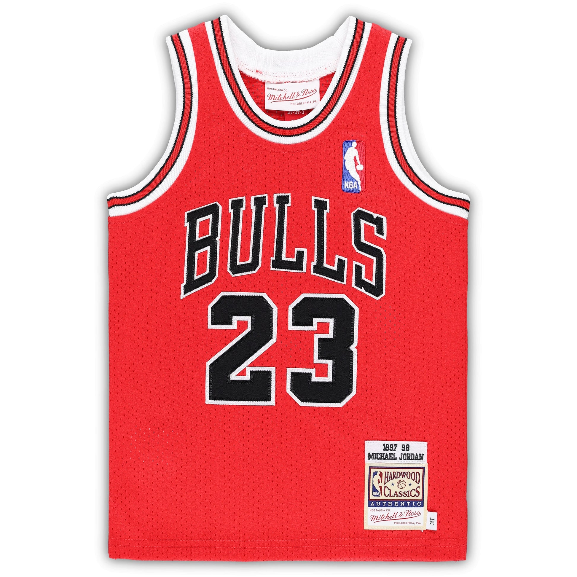 Toddler Chicago Bulls Michael Jordan Mitchell & Ness Red 1997/98 Hardwood Classics Authentic Jersey