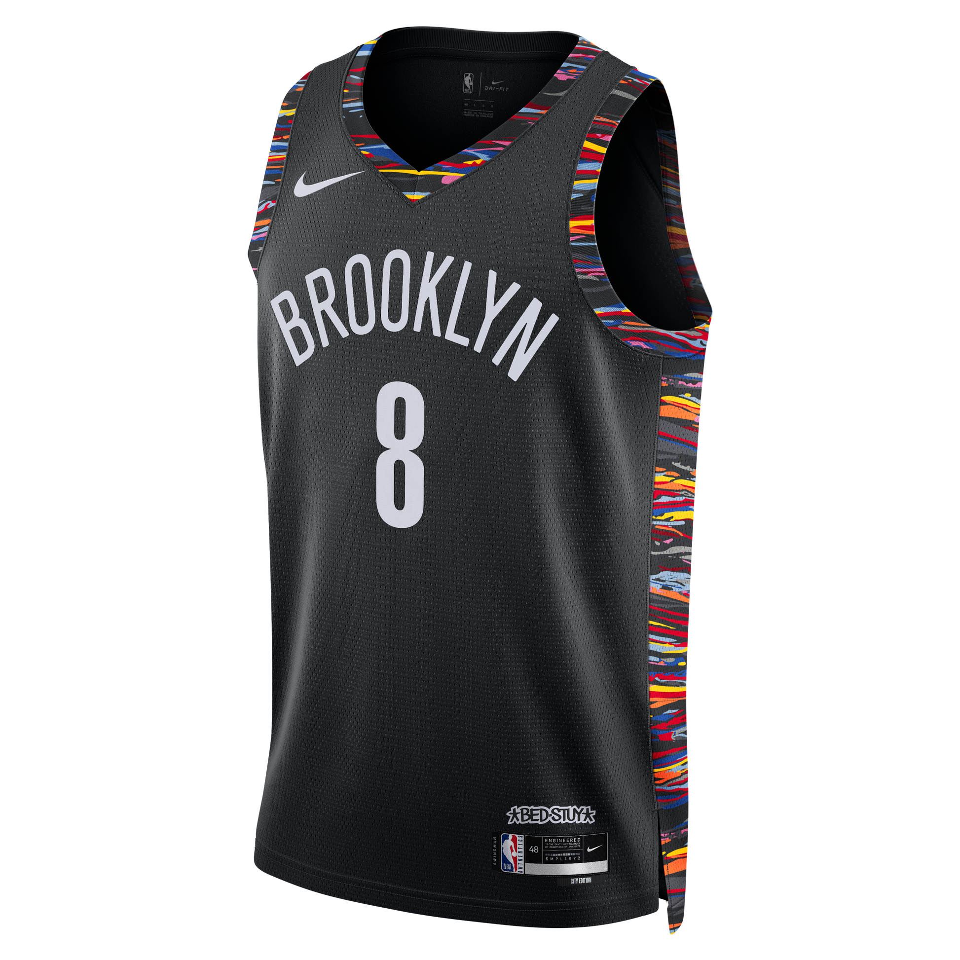 Unisex Brooklyn Nets Egor Dëmin Nike Black 2025/26 Swingman Jersey - City Edition