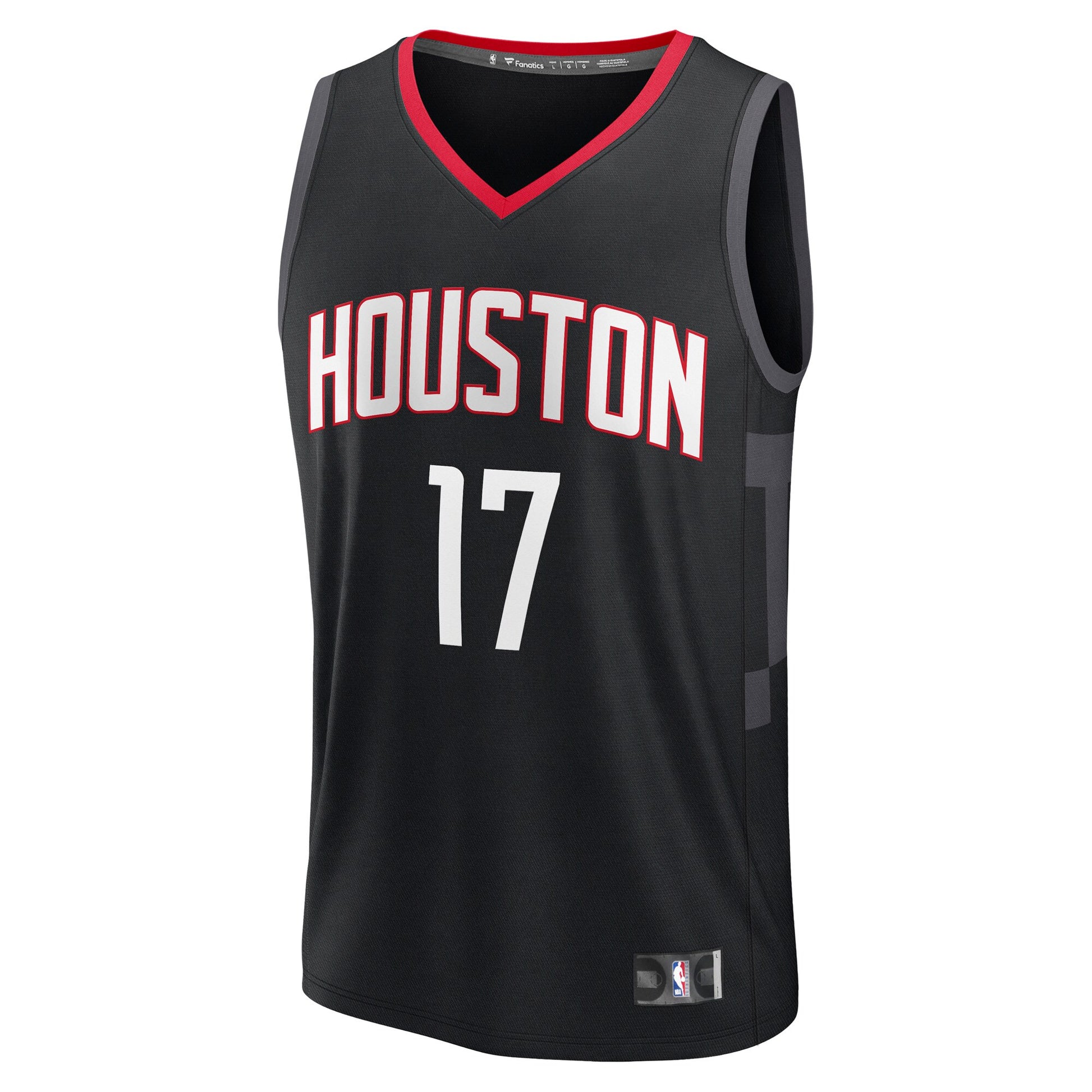 Men's Houston Rockets Tari Eason Fanatics Black Fast Break Replica Player Jersey - Statement Edition