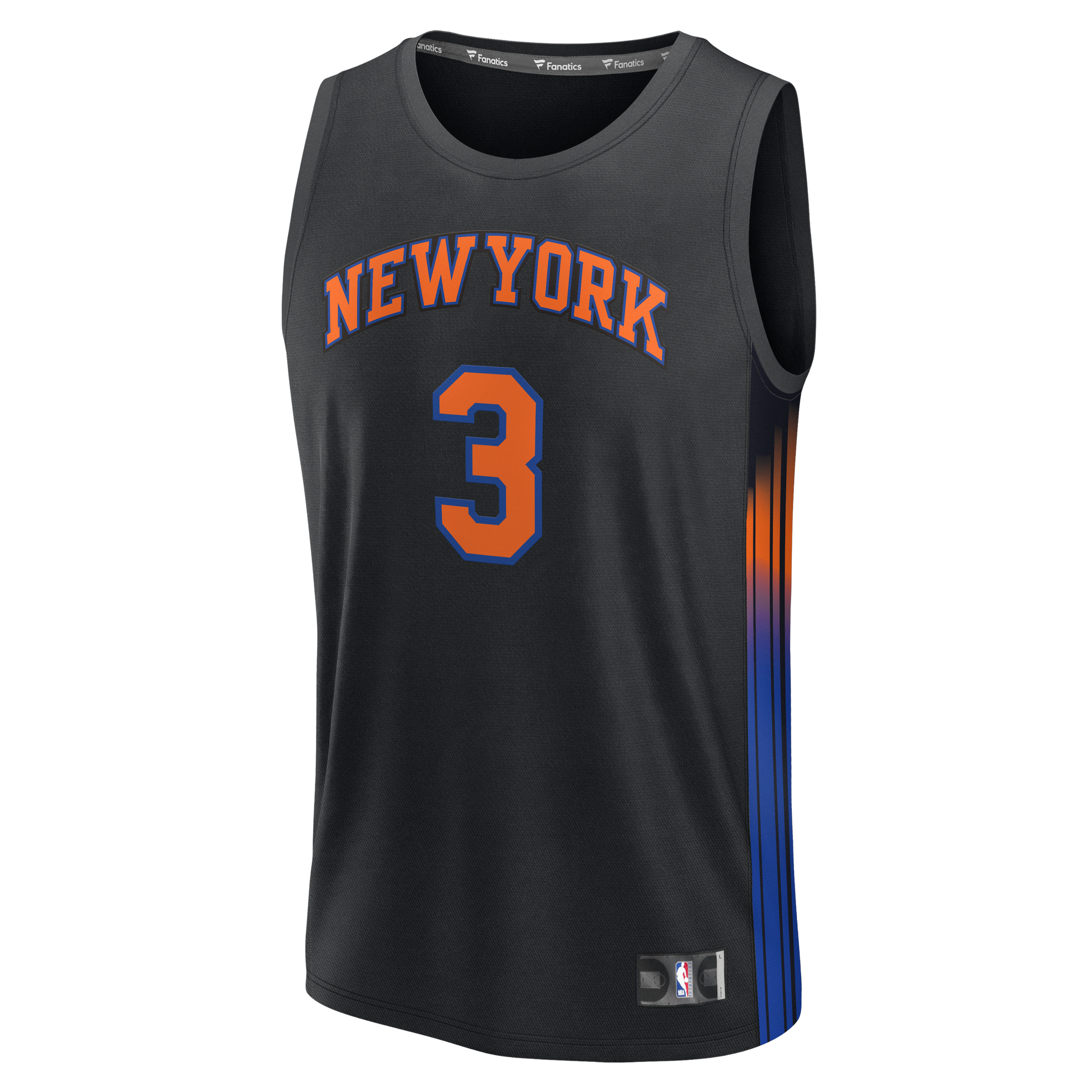 Youth New York Knicks Josh Hart Fanatics Black Fast Break Jersey - Statement Edition