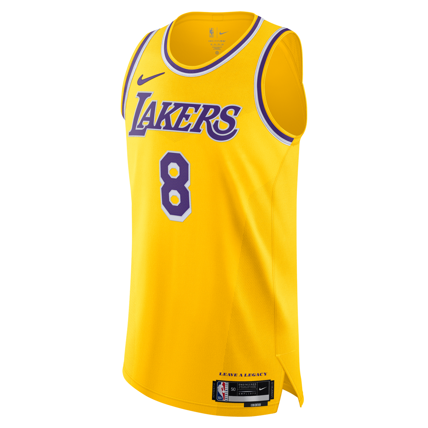 Men's Los Angeles Lakers Kobe Bryant Nike Gold 'Leave A Legacy' Authentic Jersey - Icon Edition