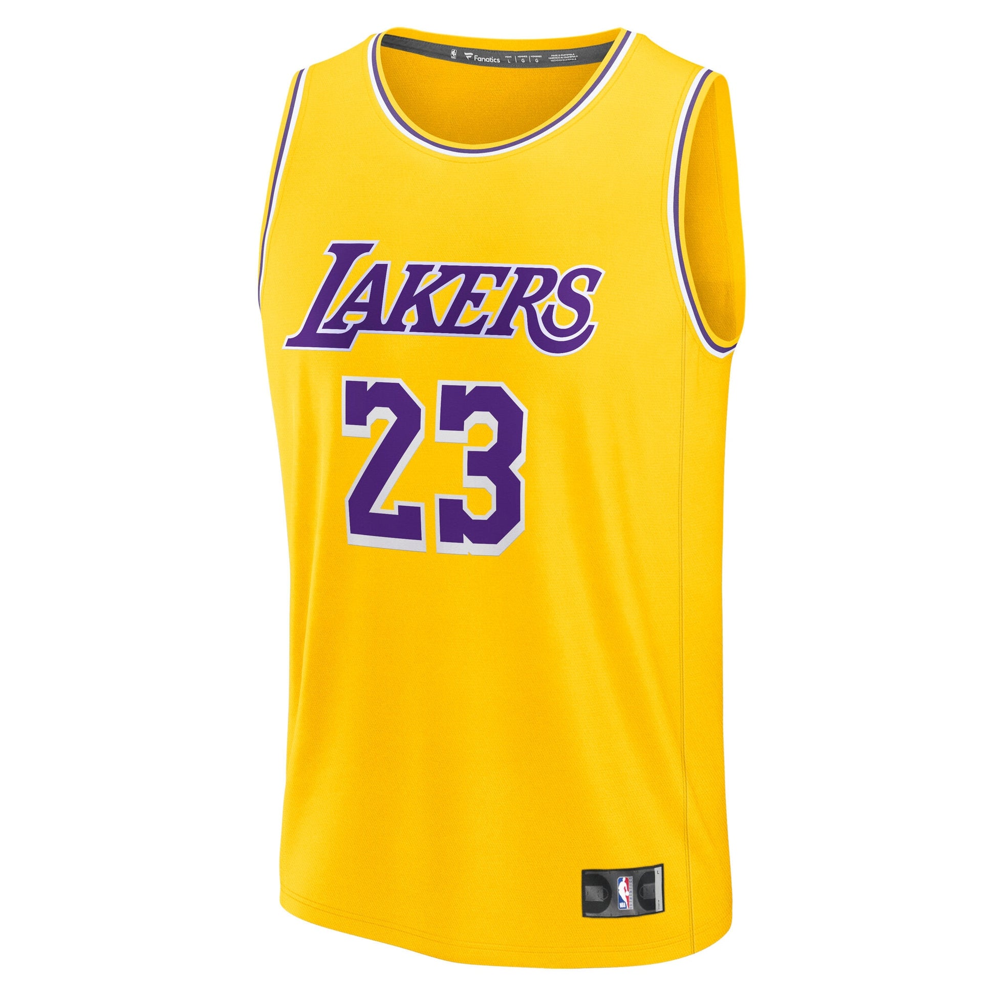 Youth Los Angeles Lakers LeBron James Fanatics Gold Fast Break Replica Player Jersey - Icon Edition
