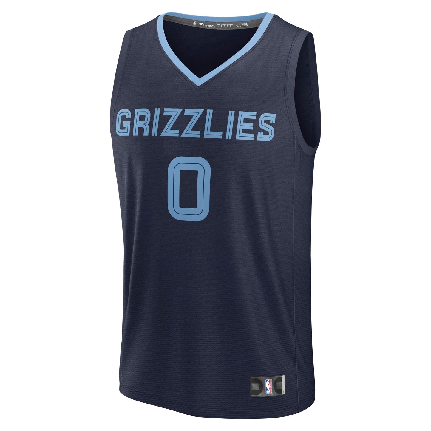Men's Memphis Grizzlies Jaylen Wells Fanatics Navy Fast Break Replica Player Jersey - Icon Edition