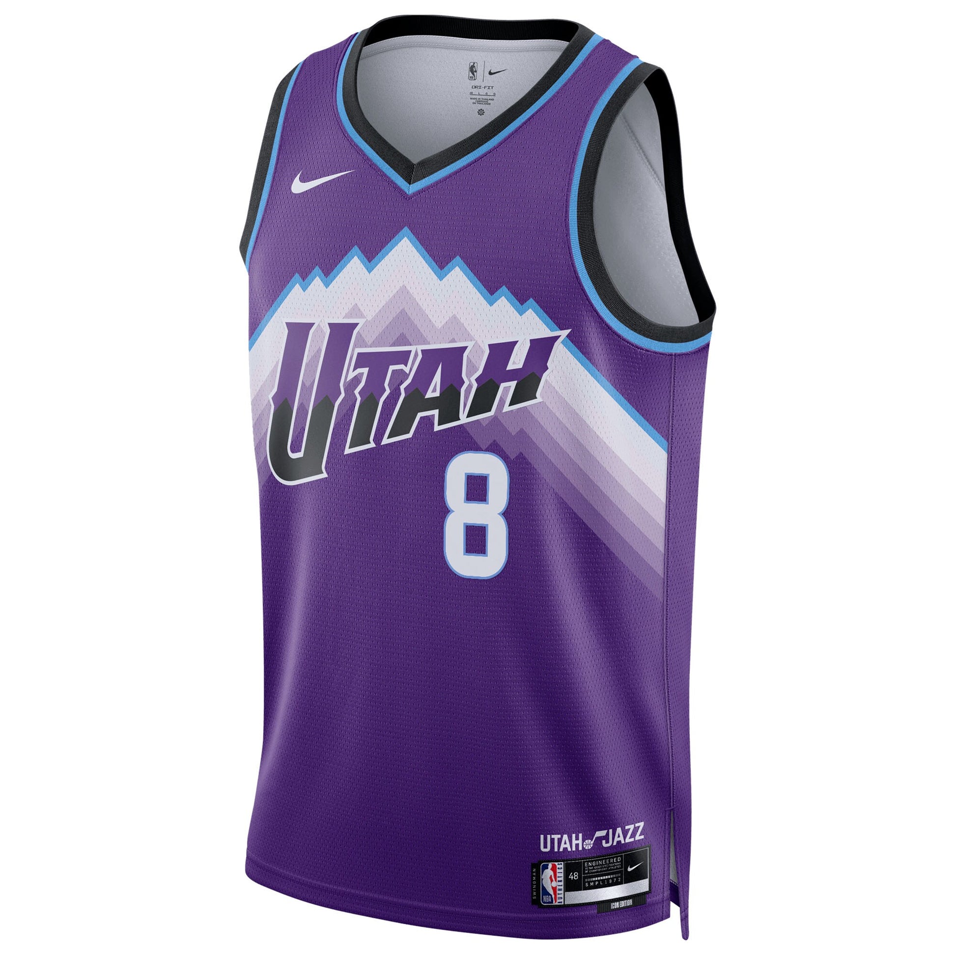 Unisex Utah Jazz Isaiah Collier Nike Purple Swingman Jersey - Icon Edition