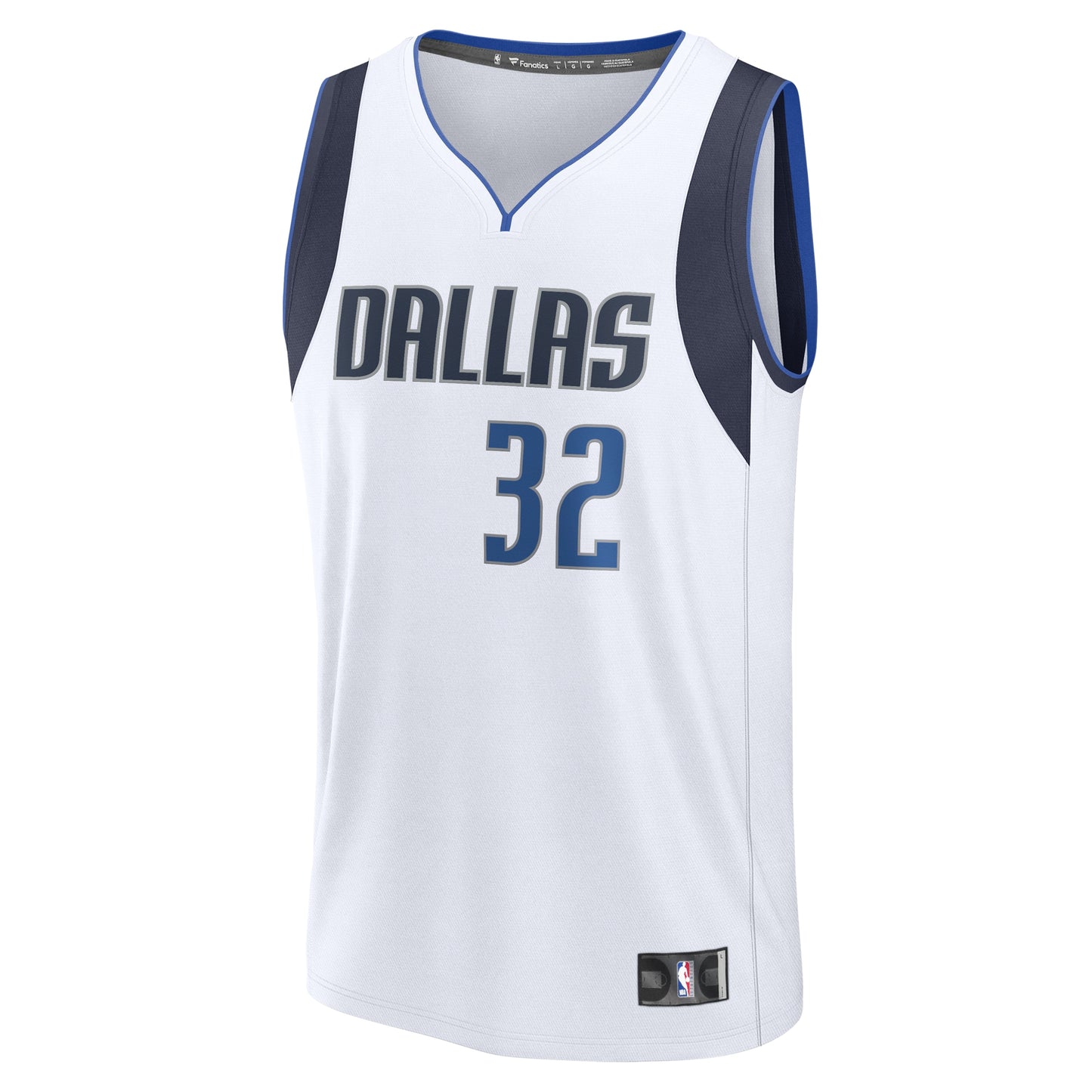 Men's Dallas Mavericks Cooper Flagg Fanatics White 2025 NBA Draft First Round Pick Fast Break Replica Jersey - Association Edition