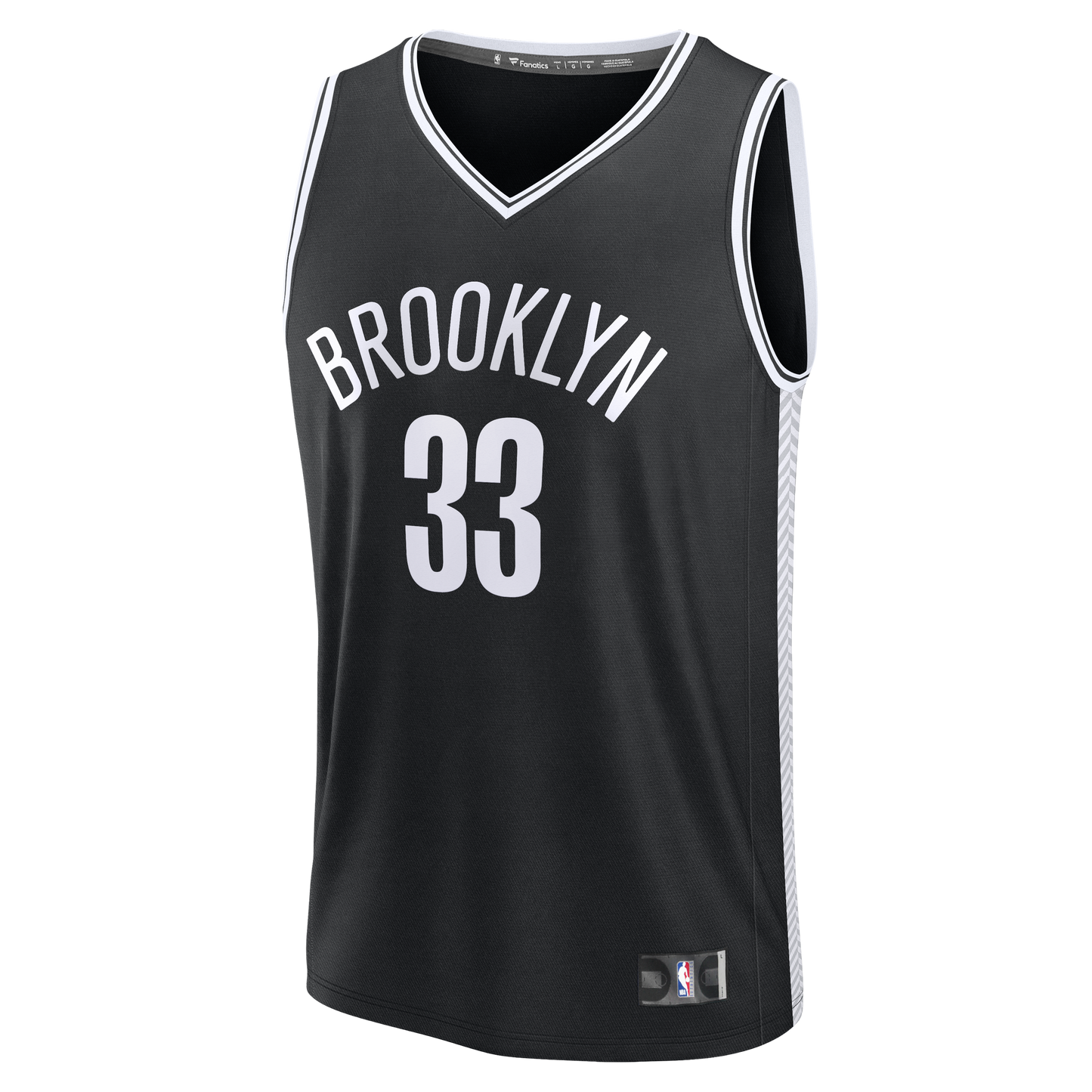 Men's Brooklyn Nets Nic Claxton Fanatics Black Fast Break Replica Jersey - Icon Edition