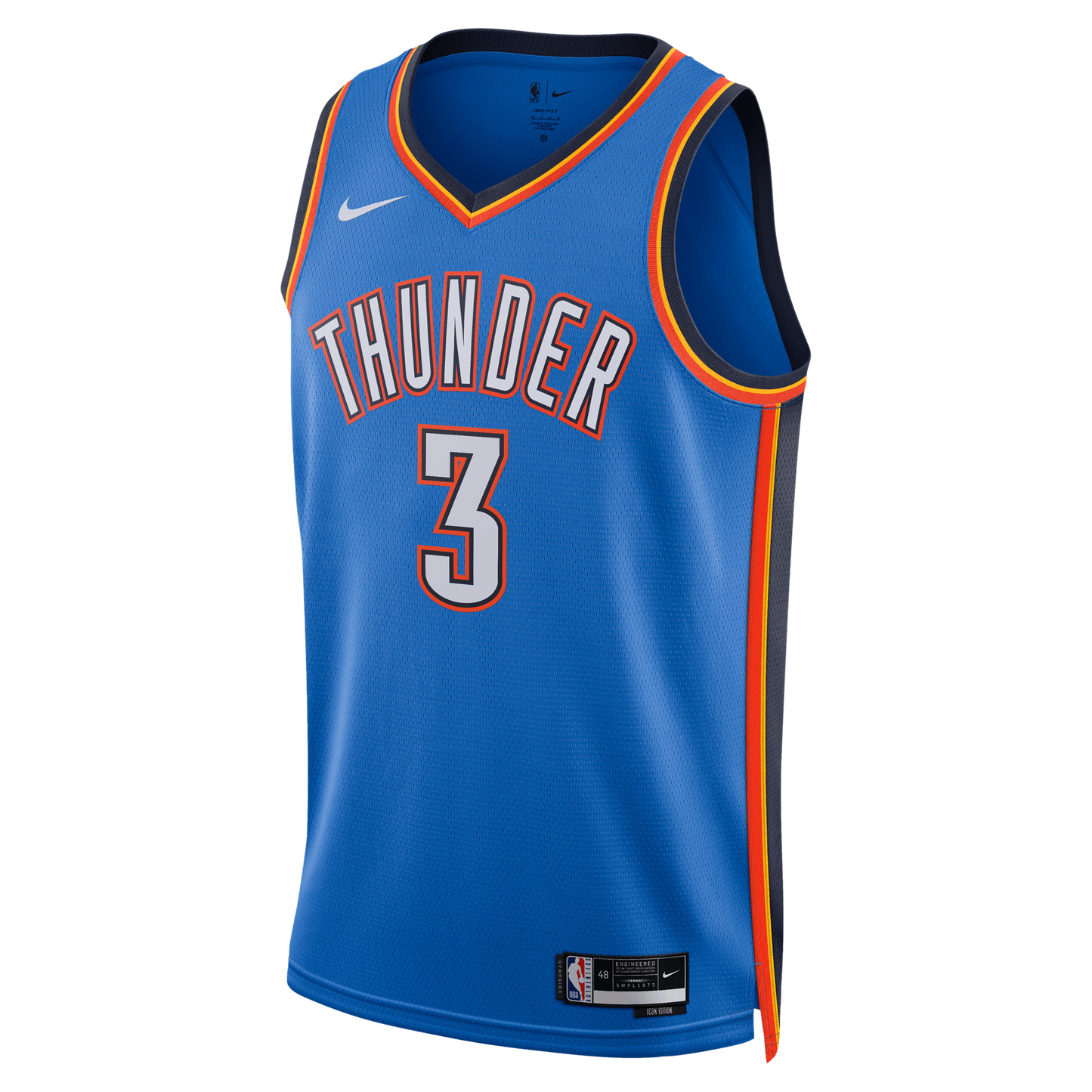 Unisex Oklahoma City Thunder Jared McCain Nike Blue Swingman Jersey - Icon Edition