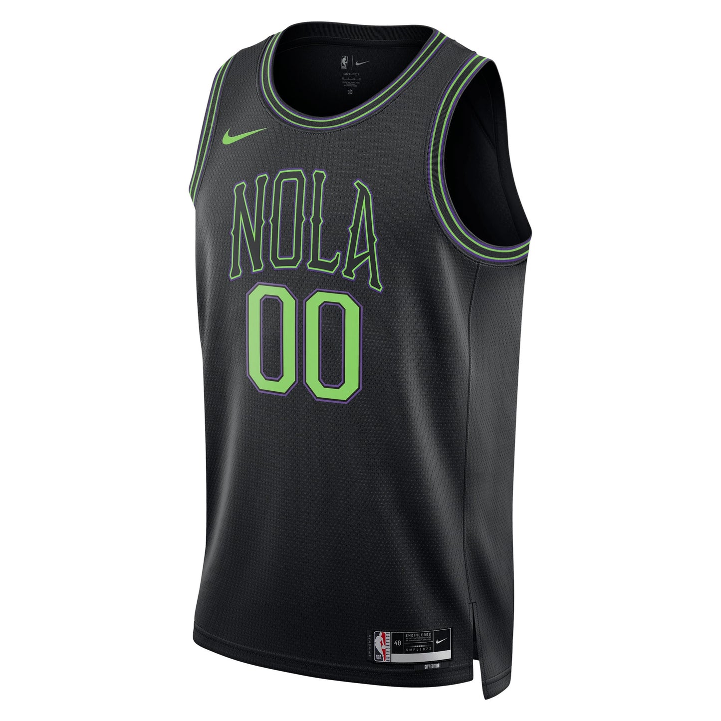 Unisex New Orleans Pelicans Nike Black 2025/26 City Edition Swingman Custom Jersey