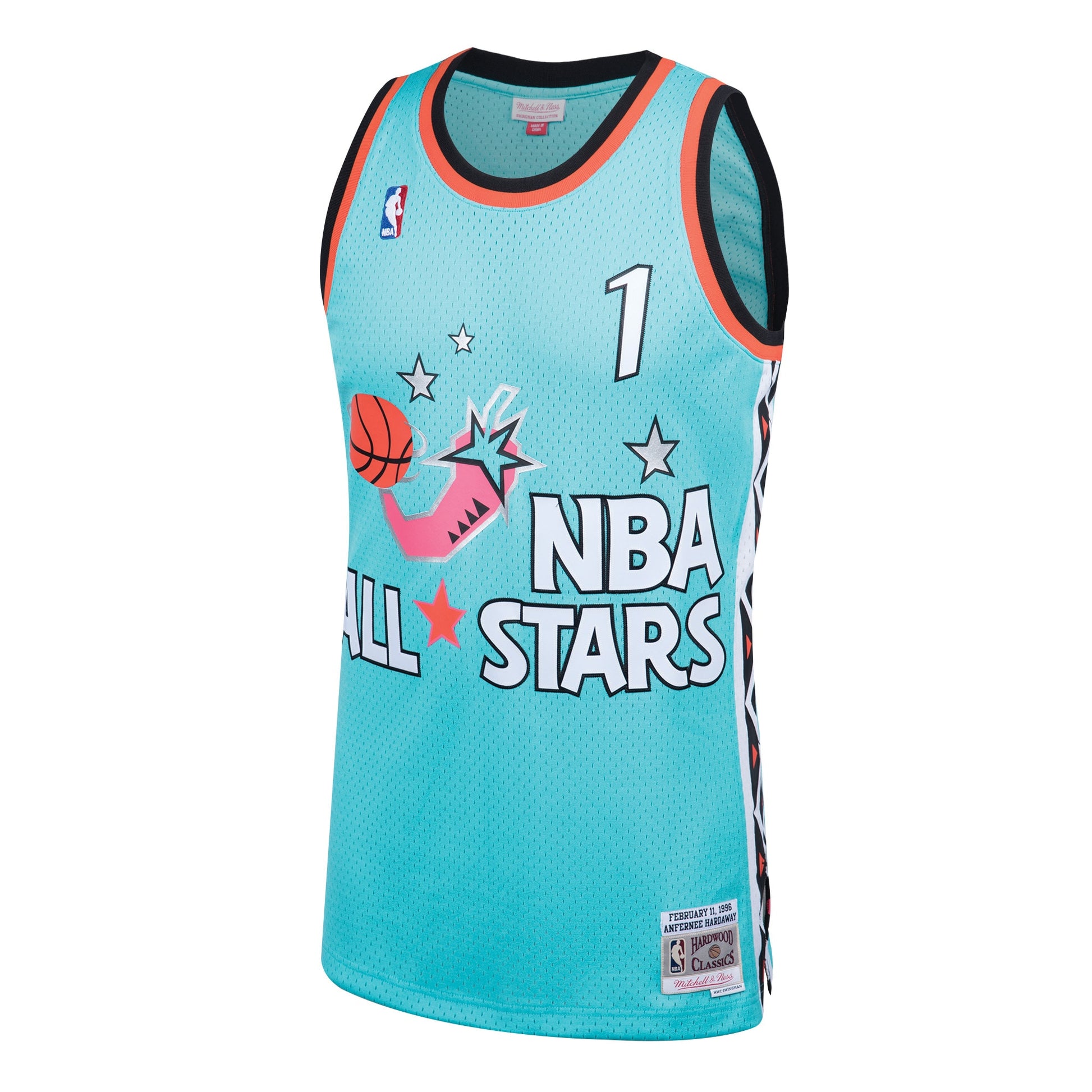 Men's 1996 NBA All-Star Game Penny Hardaway Mitchell & Ness Teal Hardwood Classics Swingman Jersey