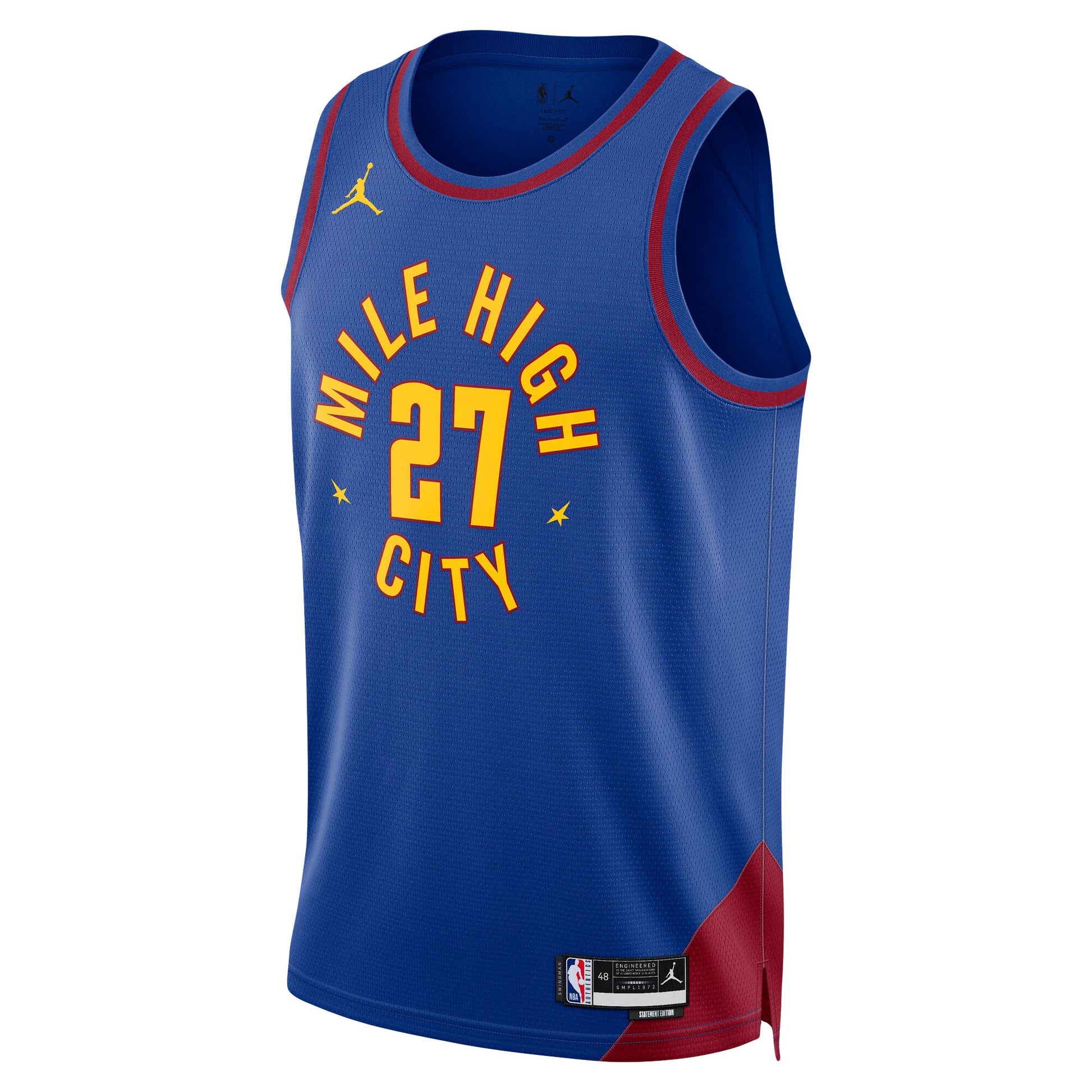 Unisex Denver Nuggets Jamal Murray Jordan Brand Blue Swingman Jersey - Statement Edition