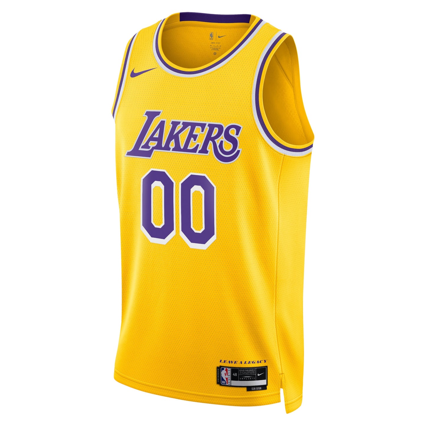 Unisex Los Angeles Lakers Nike Gold Swingman Custom Jersey - Icon Edition