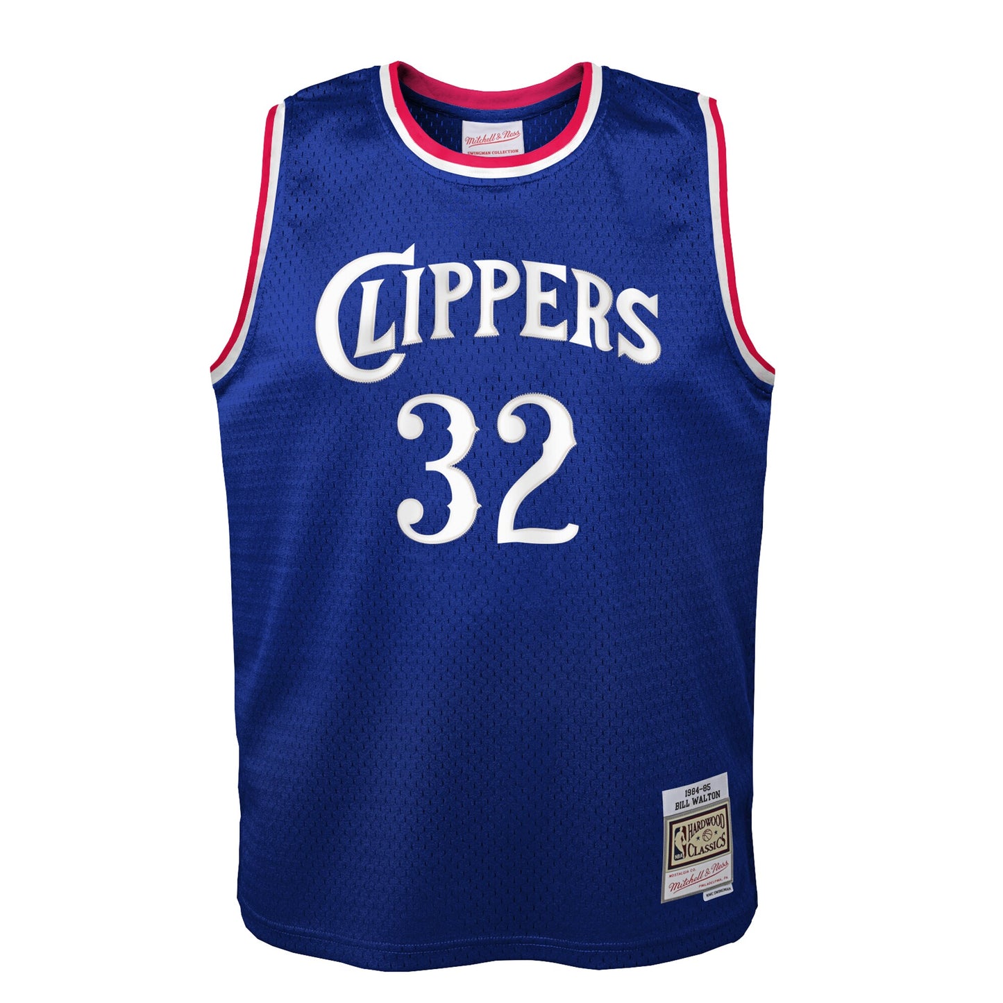 Youth LA Clippers Bill Walton Mitchell & Ness Royal 1984/85 Hardwood Classics Swingman Jersey
