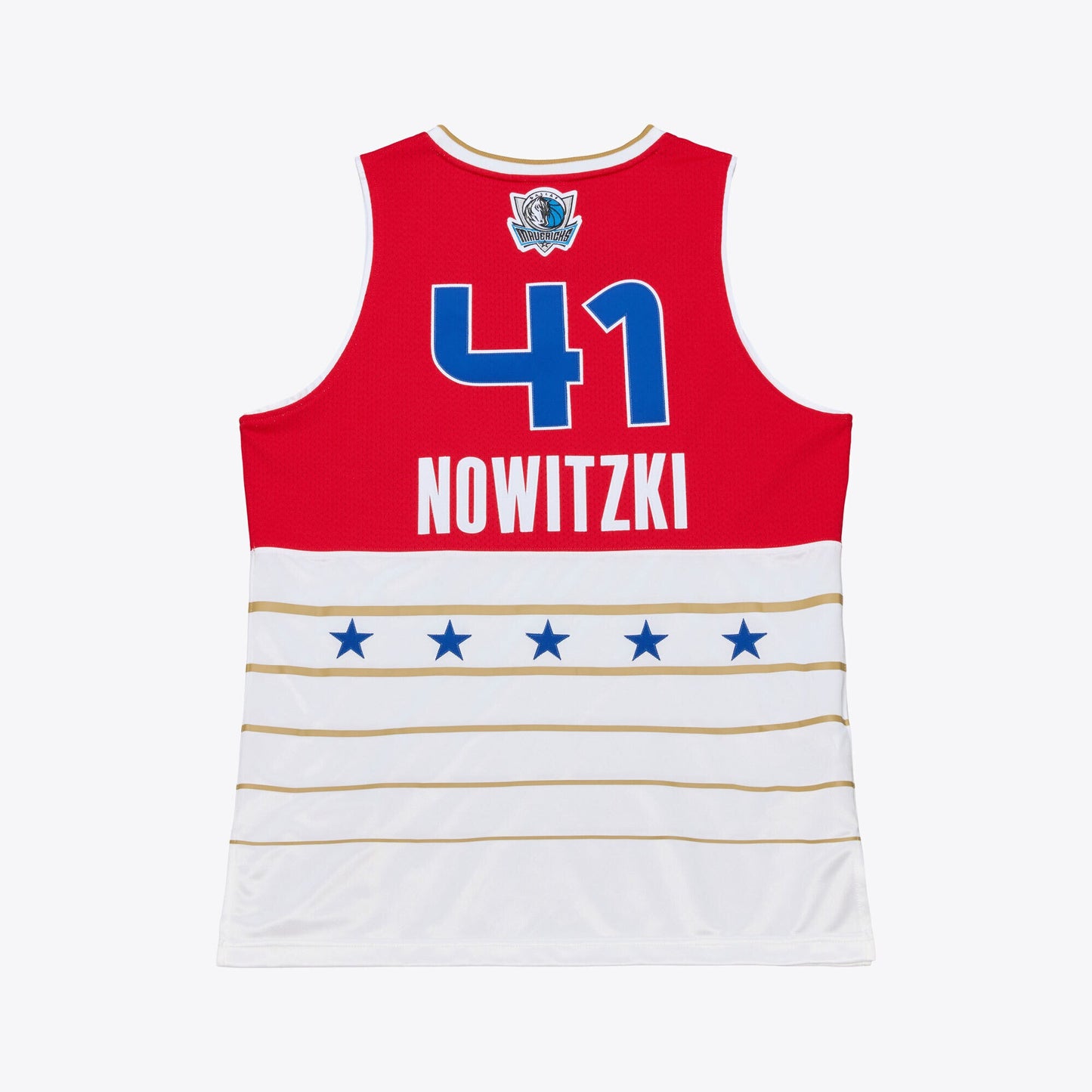 Men's 2006 NBA All-Star Game Dirk Nowitzki Mitchell & Ness Red/White Authentic Jersey