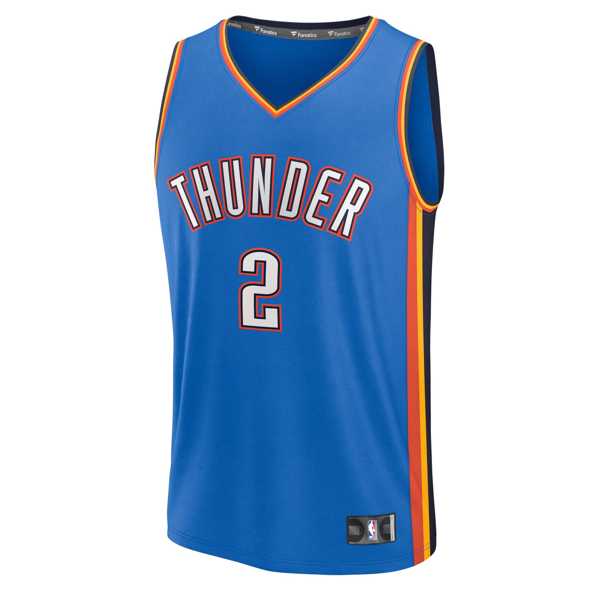 Men's Oklahoma City Thunder Shai Gilgeous-Alexander Fanatics Blue Big & Tall Fast Break Jersey - Icon Edition