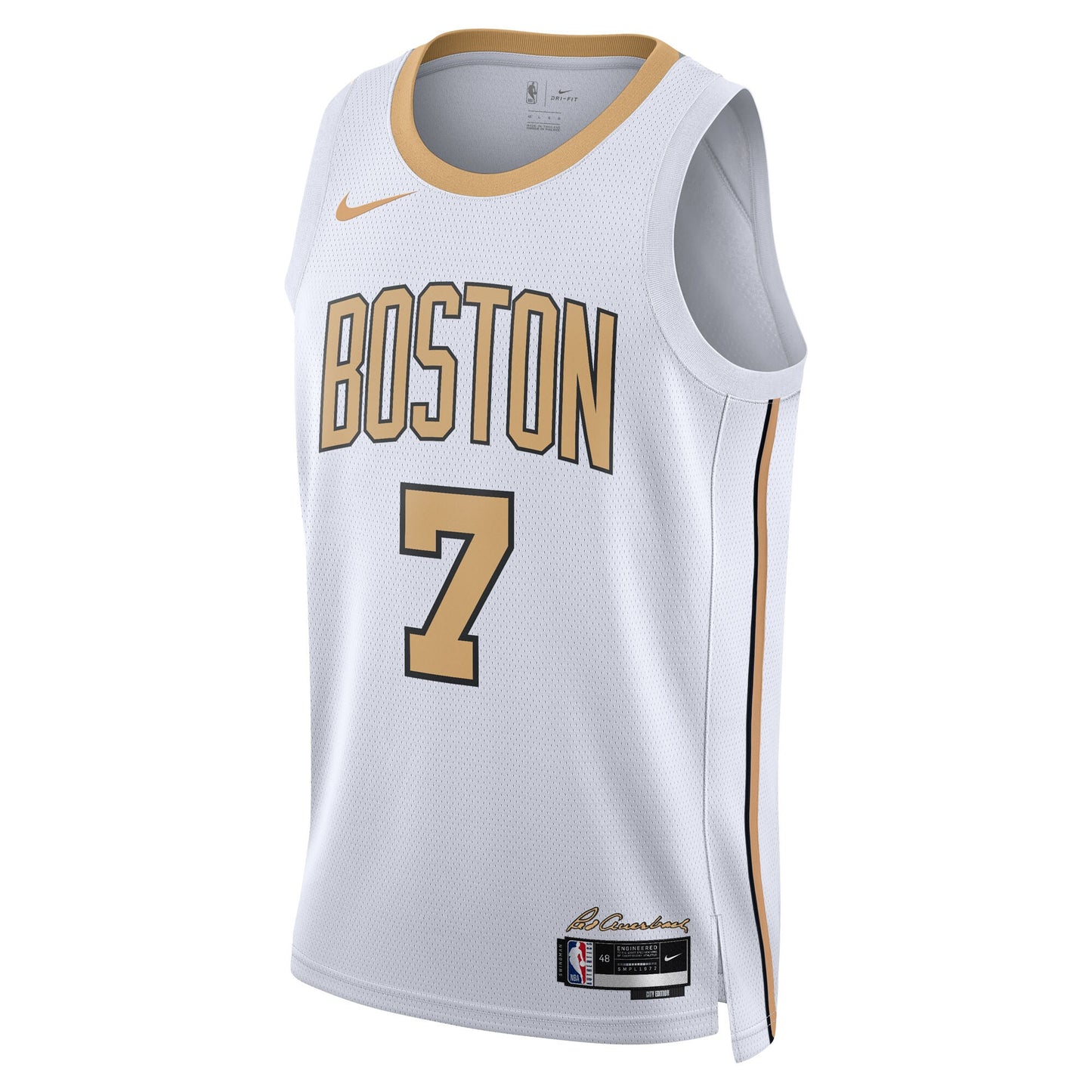 Unisex Boston Celtics Jaylen Brown Nike White 2025/26 Swingman Jersey - City Edition