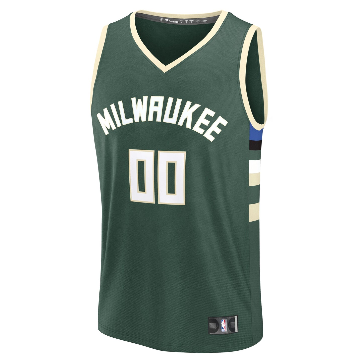 Men's Milwaukee Bucks Fanatics Green Fast Break Custom Jersey - Icon Edition