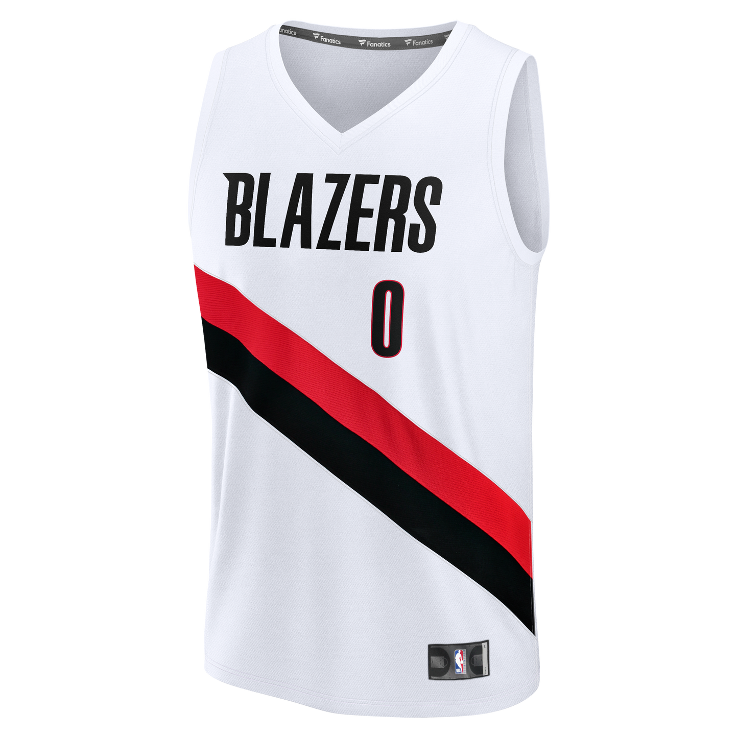 Men's Portland Trail Blazers Damian Lillard Fanatics White Fast Break Replica Player Jersey - Association Edition