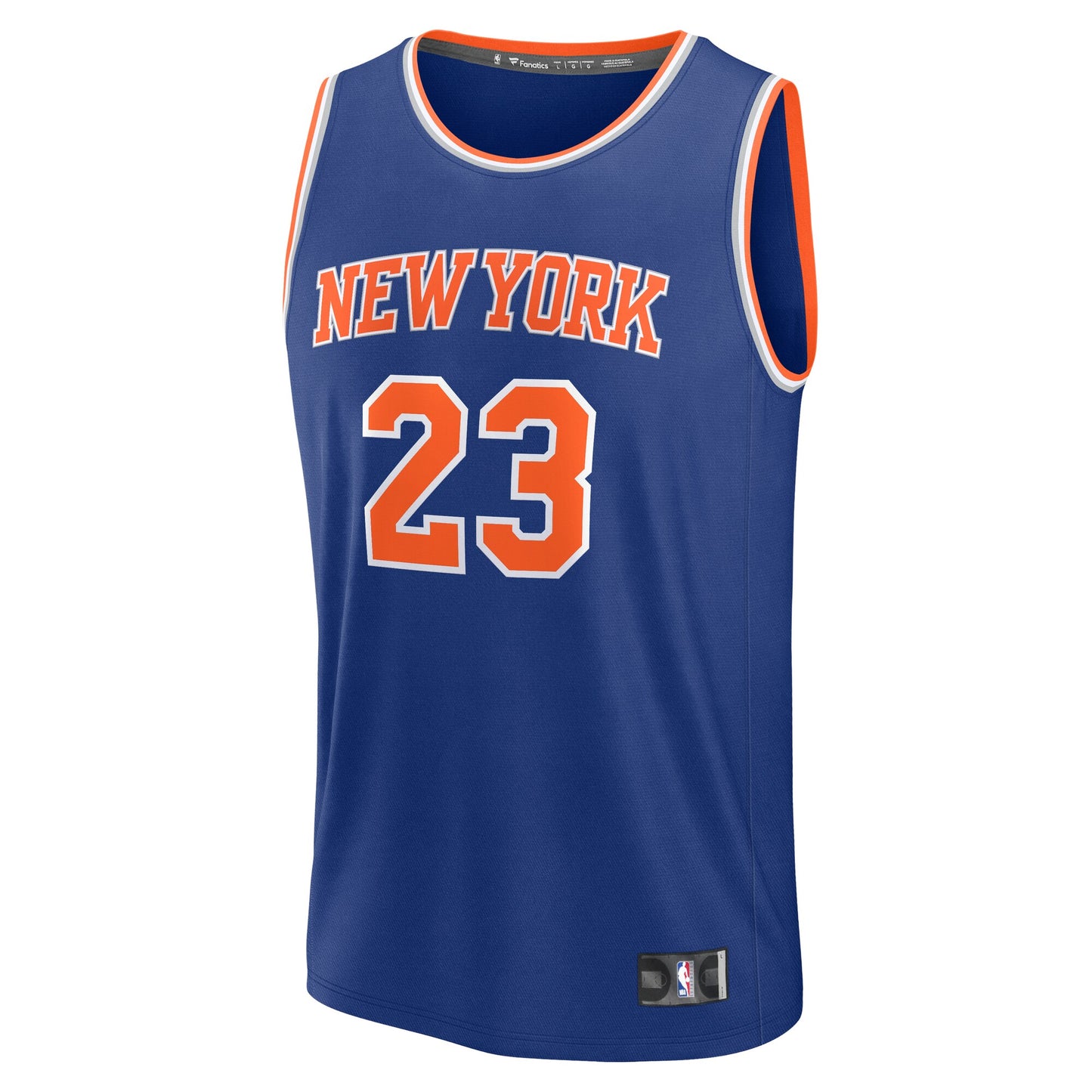 Men's New York Knicks Mitchell Robinson Fanatics Blue Fast Break Replica Jersey - Icon Edition