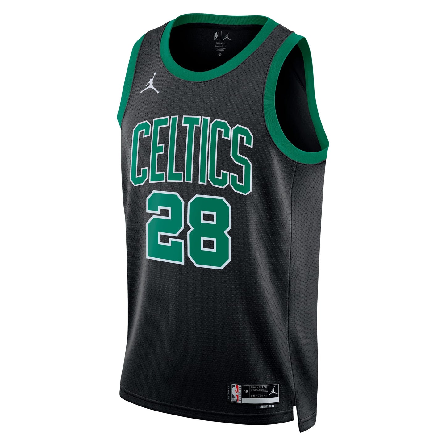 Unisex Boston Celtics Hugo González Jordan Brand Black Swingman Jersey - Statement Edition