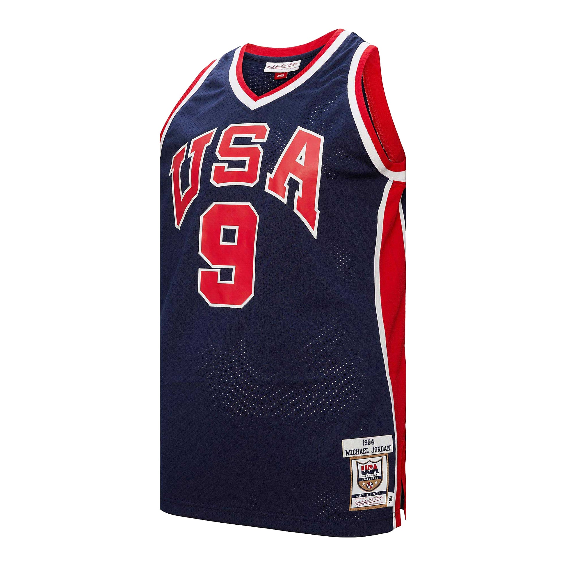 Men's USA Basketball Michael Jordan Mitchell & Ness Navy 1984 Authentic Jersey