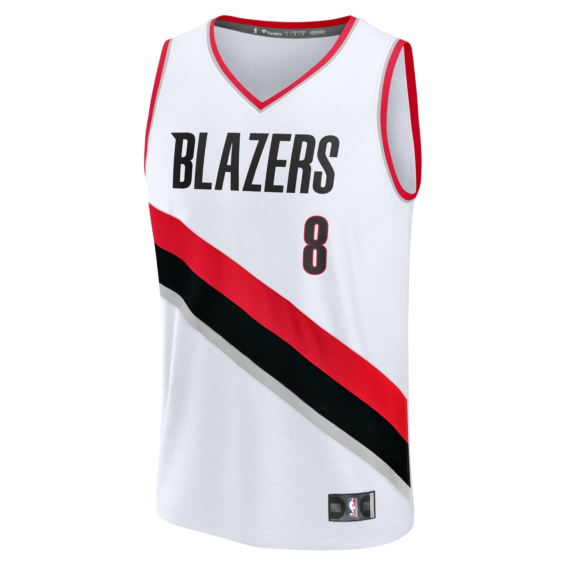 Men's Portland Trail Blazers Deni Avdija Fanatics White Fast Break Replica Player Jersey - Association Edition